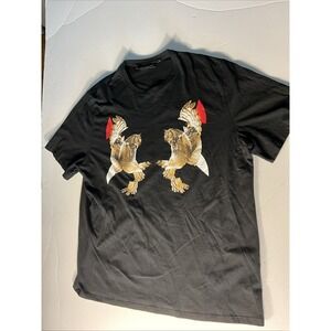 Neil Barrett Double Modernist Owl T-shirt Large